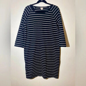 Striped Black and White Dress